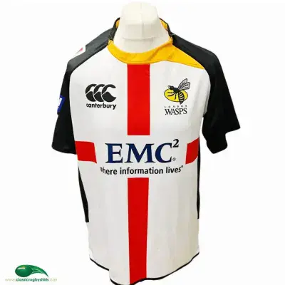 2010 Wasps St Georges Day Rugby Shirt Large