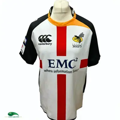 2010 Wasps St Georges Day Rugby Union Shirt Large