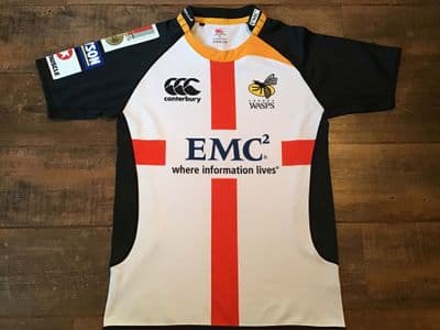 2010 Wasps St Georges Day Rugby Union Shirt Medium