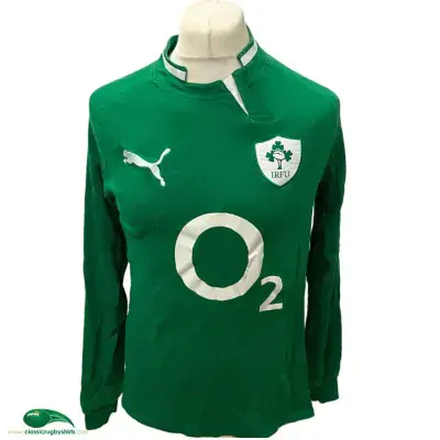 2011 2012 Ireland L/s Rugby Shirt Medium