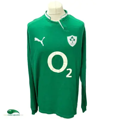 2011 2012 Ireland L/s Rugby Union Shirt 2XL