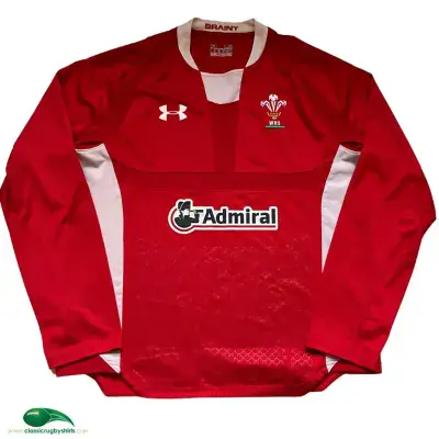 2011 2012 Wales L/s Rugby Union Shirt Large Loose