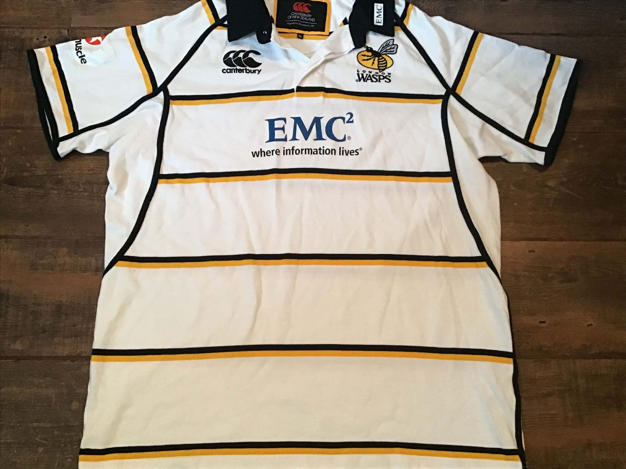 Maillot Rugby London Wasps Domicile 2011/2012 - Canterbury - Noir #6 - Taille XXL