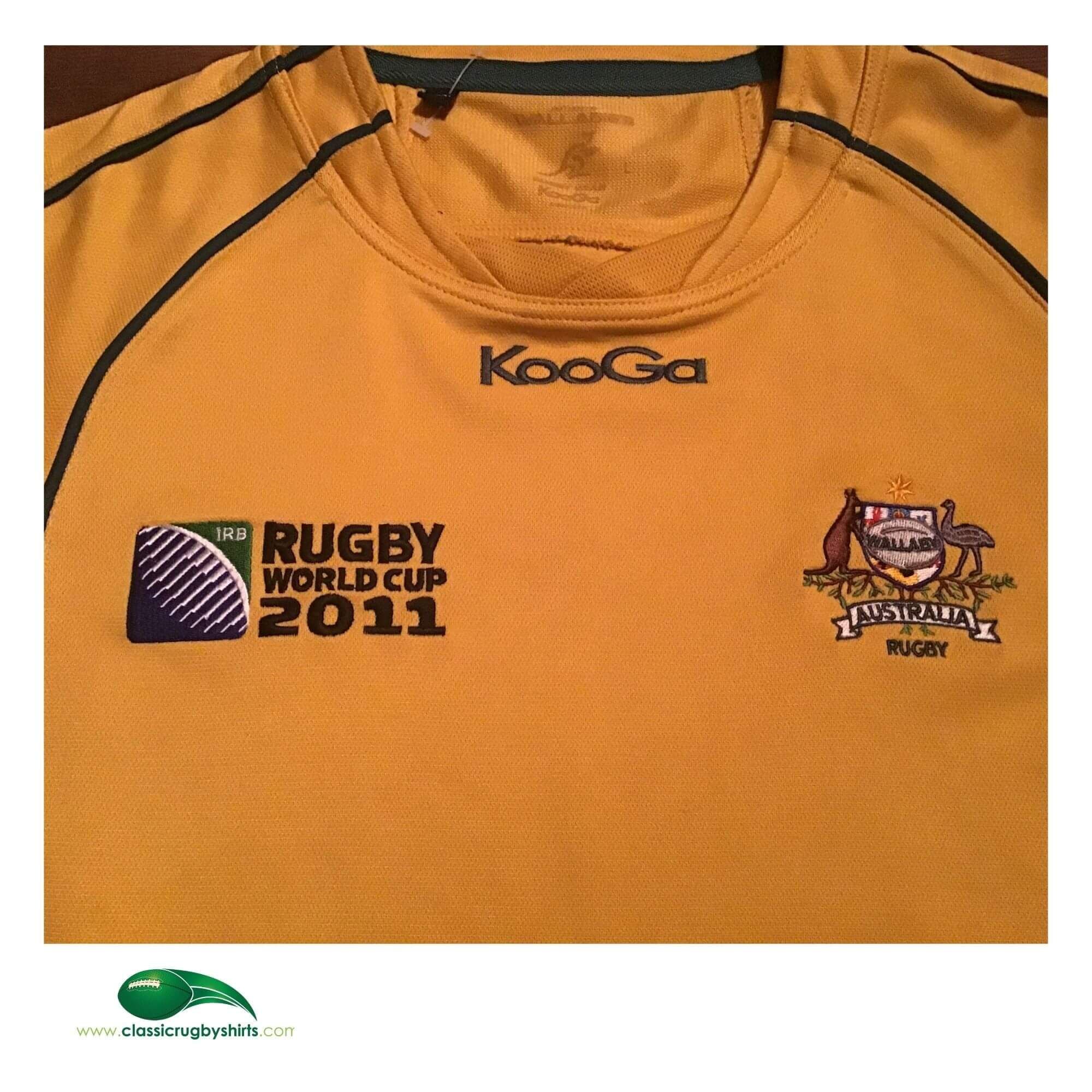 Classic World Rugby Shirts 2011 Australia RWC Vintage Old Union Jersey