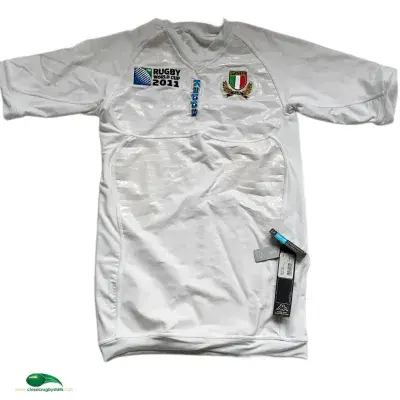 2011 Italy BNWT World Cup Player Issue Rugby Union Away Shirt Large