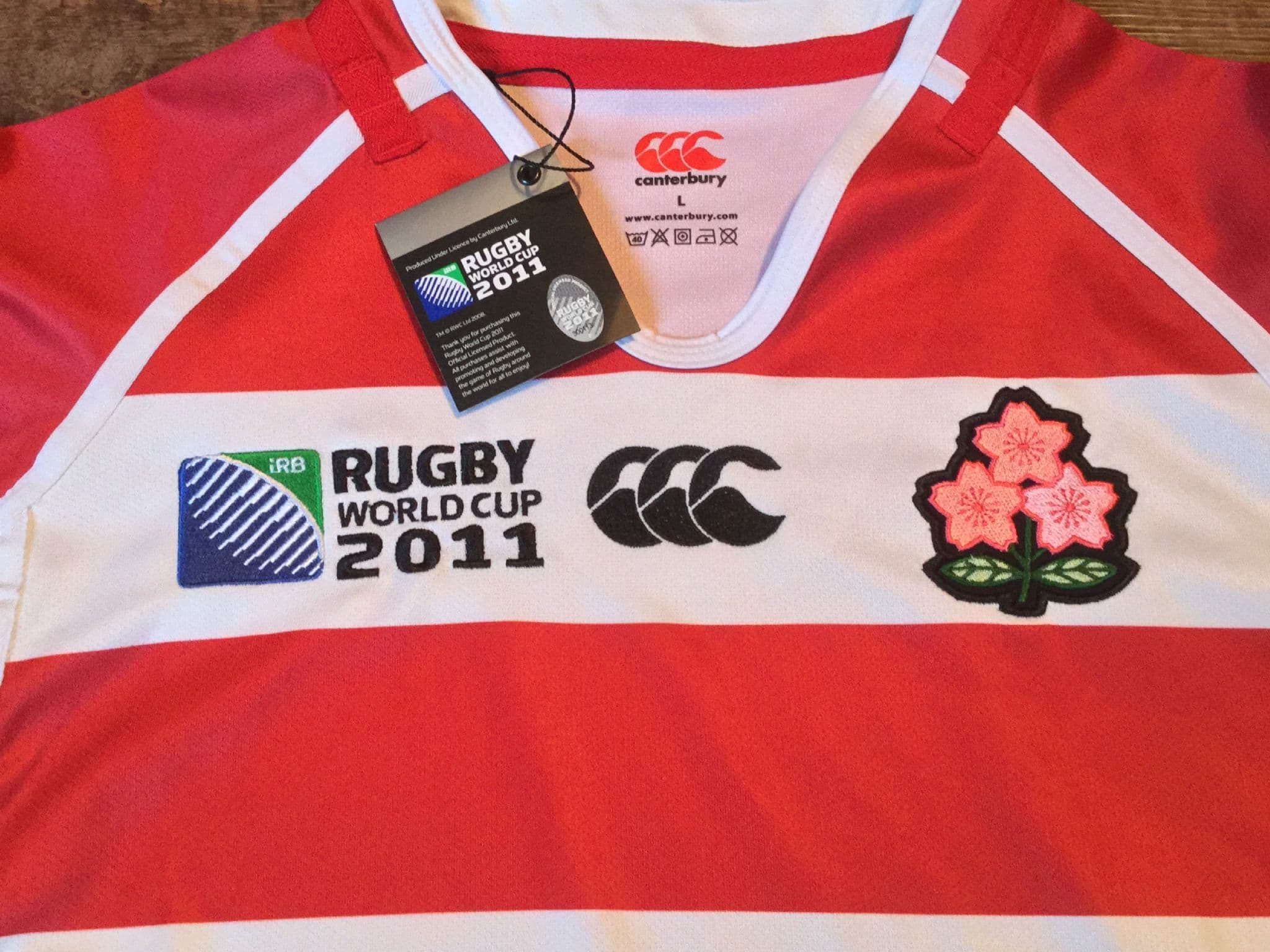 【CANTERBURY】2011 RWC 日本代表 ラガーシャツ A-3388 激レア】ラグビー日本代表 2011 ワールドカップ ユニフォーム