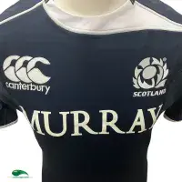 2011 Scotland Dan Parks Match Worn Vintage Rugby Shirt - Canterbury - Adults XL
