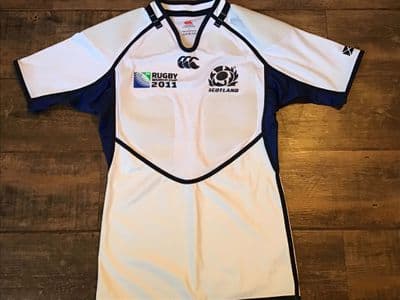 2011 Scotland World Cup Pro Test Away Rugby Union Shirt Large