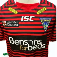 2011 Warrington Wolves Rugby Shirt | Old Official ISC Jersey