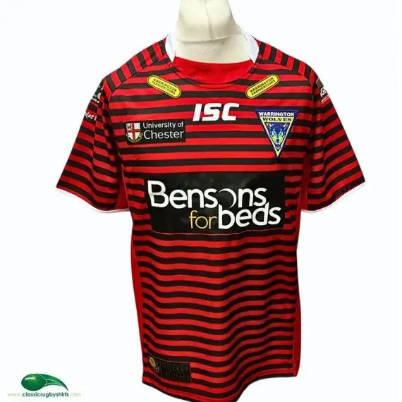 2011 Warrington Wolves Rugby Shirt | Old Official ISC Jersey