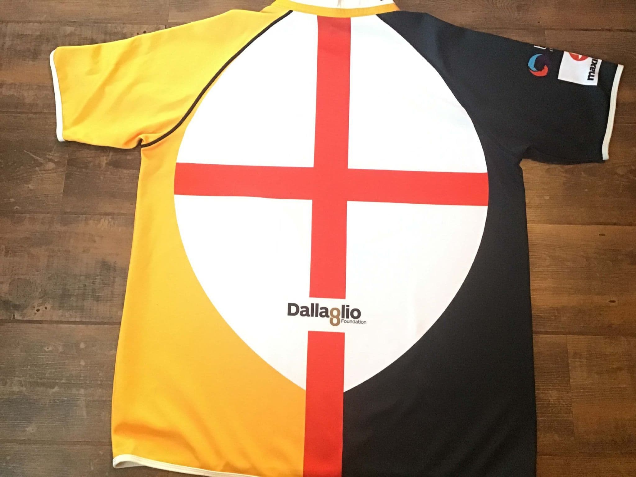 Maillot de rugby manches longues brodé dos fauve - Serge Blanco
