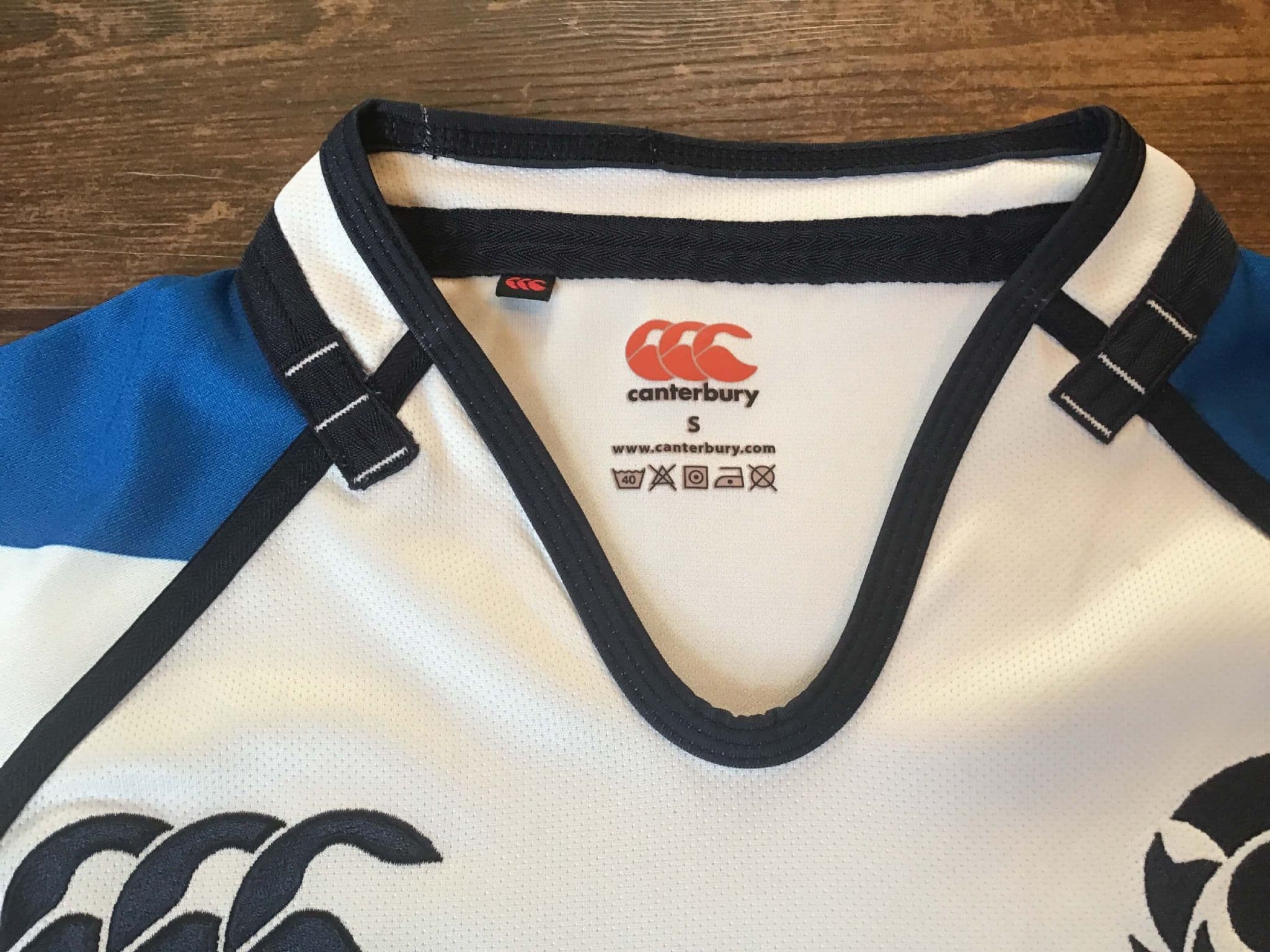 Maillot De Rugby Canterbury Scotland - Taille M - Blanc Et Bleu - Occasion