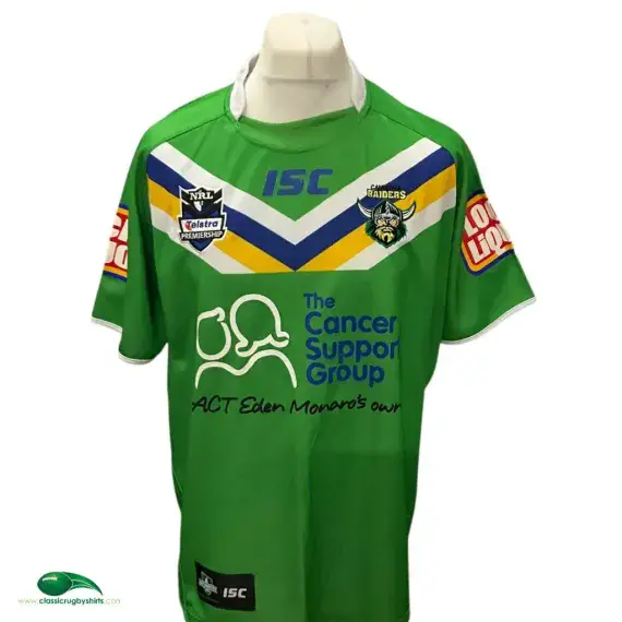 2012 Canberra Raiders Classic Rugby Shirts | Old Official ISC Vintage Jersey