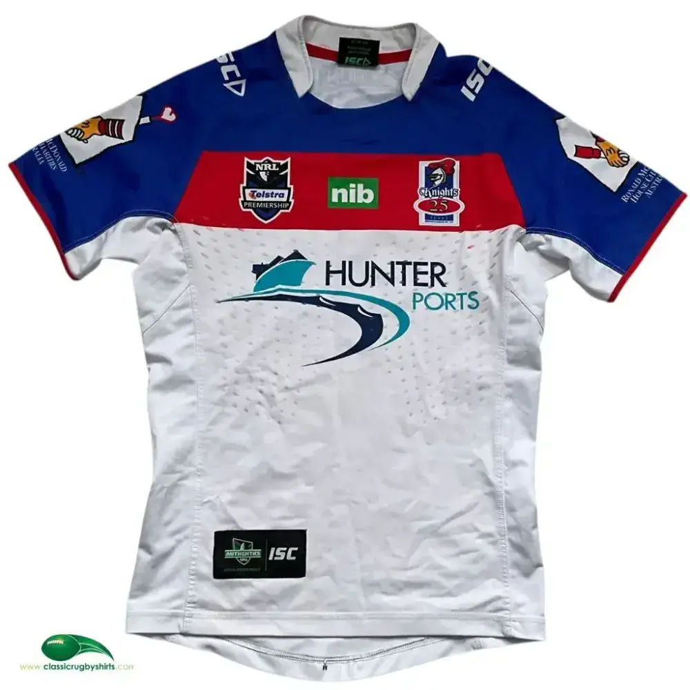 Newcastle Knights NRL ラグビーシャツ ヴィンテージ 2012 Newcastle Knights Rugby Shirt | Old Official ISC Jersey