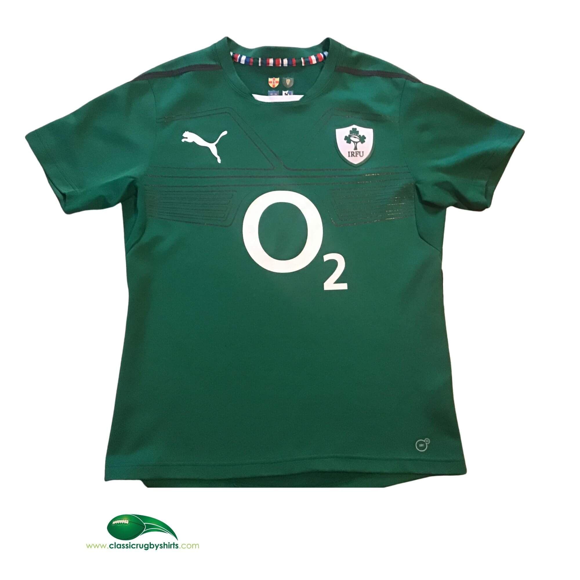 PUMA IRFU ラグビーシャツ Mサイズ　2013 2013-2014-ireland-rugby-union-