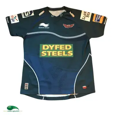 2013 2014  Llanelli Scarlets Rugby Union Shirt Medium