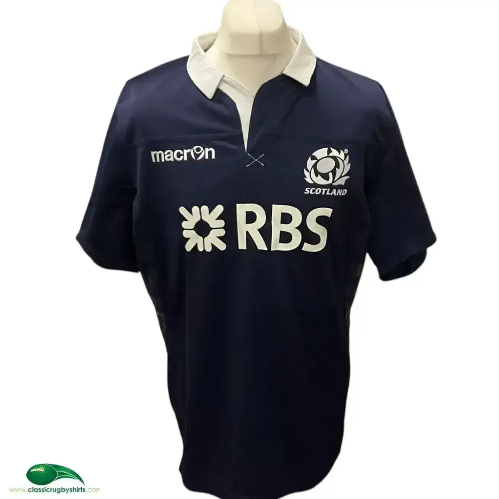 2013/14 Scotland Rugby Shirt | Old Official Macron Jersey Vintage ...