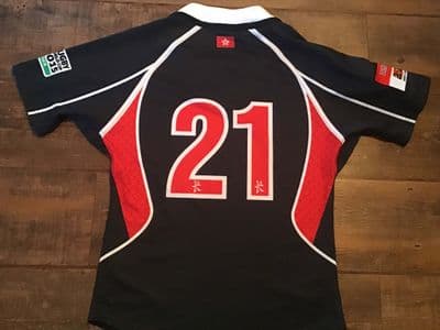 2013 2015 Hong Kong No 21 Player Issue Rugby Union Shirt Medium