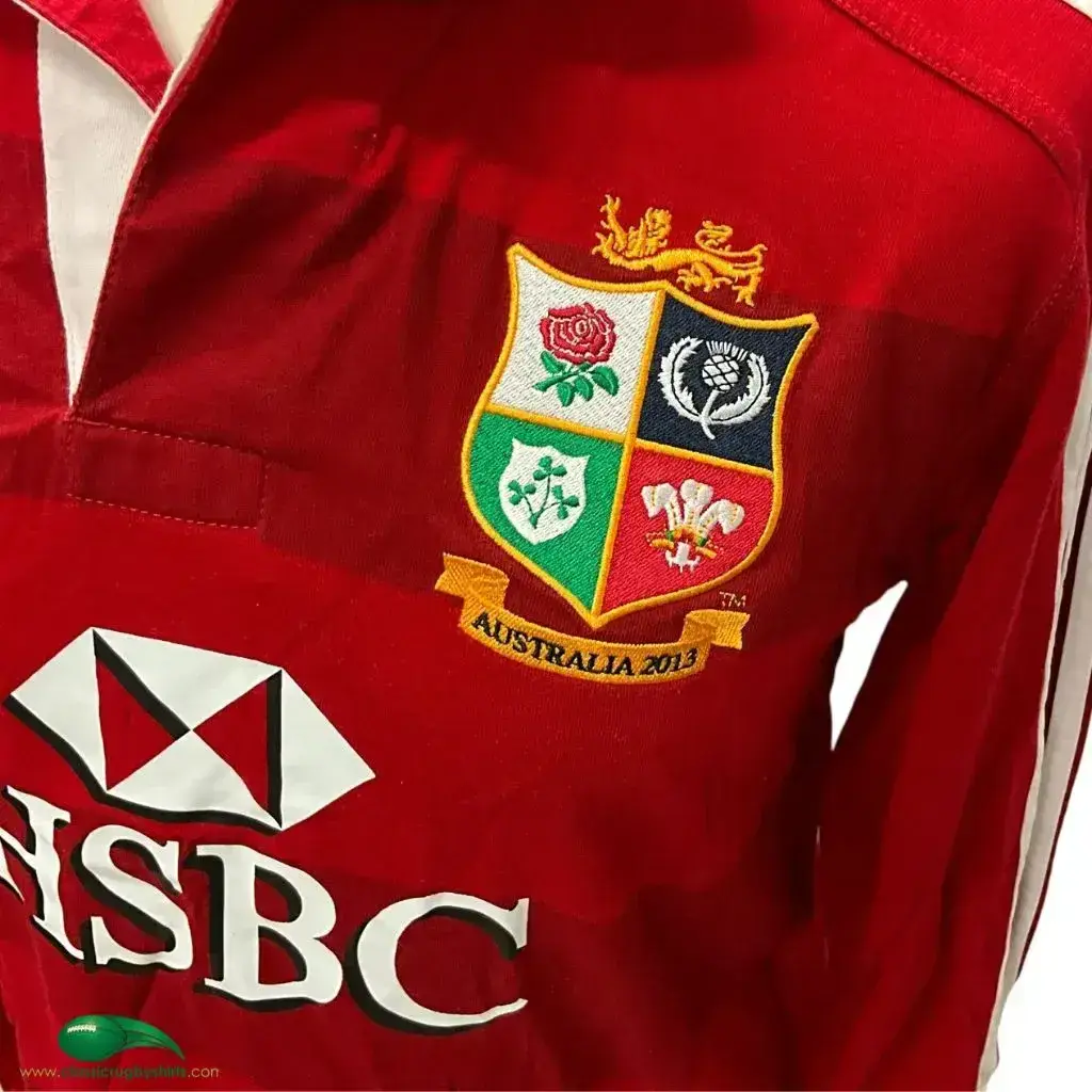 adidas British and Irish Lions ラグビーシャツ Vintage 00s Red Adidas British and Irish lions Rugby T-Shirt