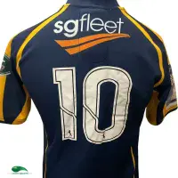 2013 Brumbies World Club 7s Rugby Shirt - Old Official BLK Jersey
