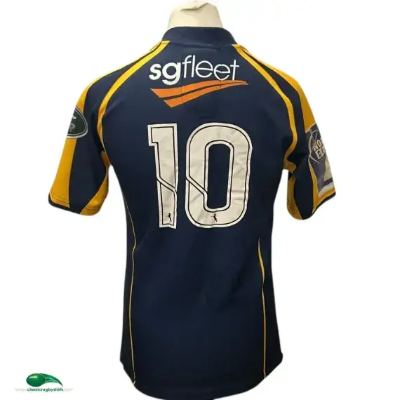 2013 Brumbies World Club 7s Rugby Shirt - Old Official BLK Jersey