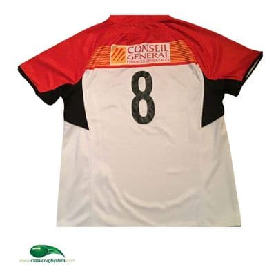 2013 Catalans Dragons No 8 Rugby League Shirt XL