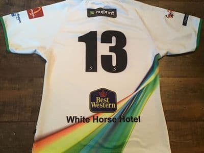 2013 City of Derry No 13 Match Rugby Union Shirt Small