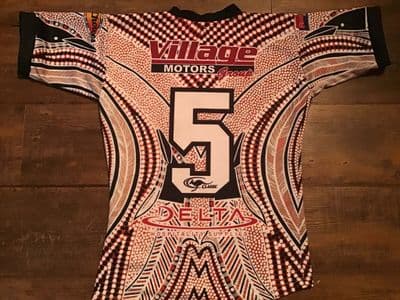 2013 Redcliffe Dolphins No 5 Indigenous Rugby League Shirt