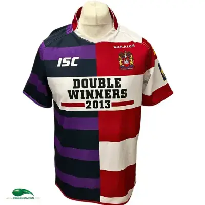 2013 Wigan Warriors Double Winners Rugby League Shirt Medium