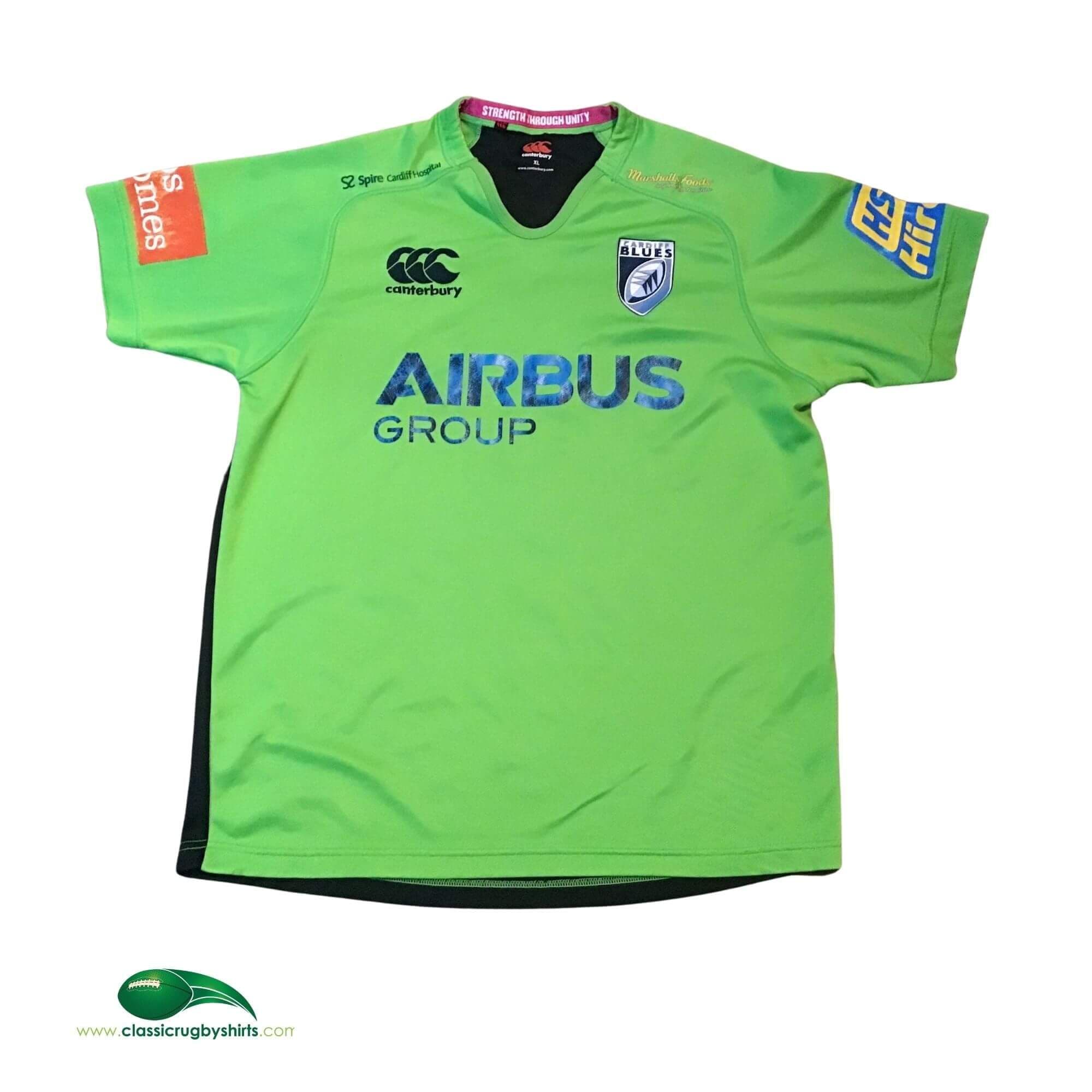 デッドストック canterbury CARDIFF BLUES Jersey1 Cardiff Blues Rugby Home Shirt 2006/2007 - Canterbury Small