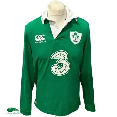 2014 2015 Ireland L/s Rugby Supporters Shirt Large XL