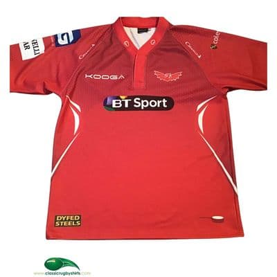 2014 2015  Llanelli Scarlets Rugby Union Shirt 2XL