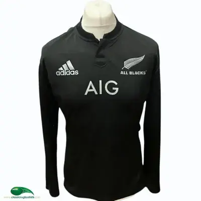 2014 2015 New Zealand L/s Rugby Shirt Medium