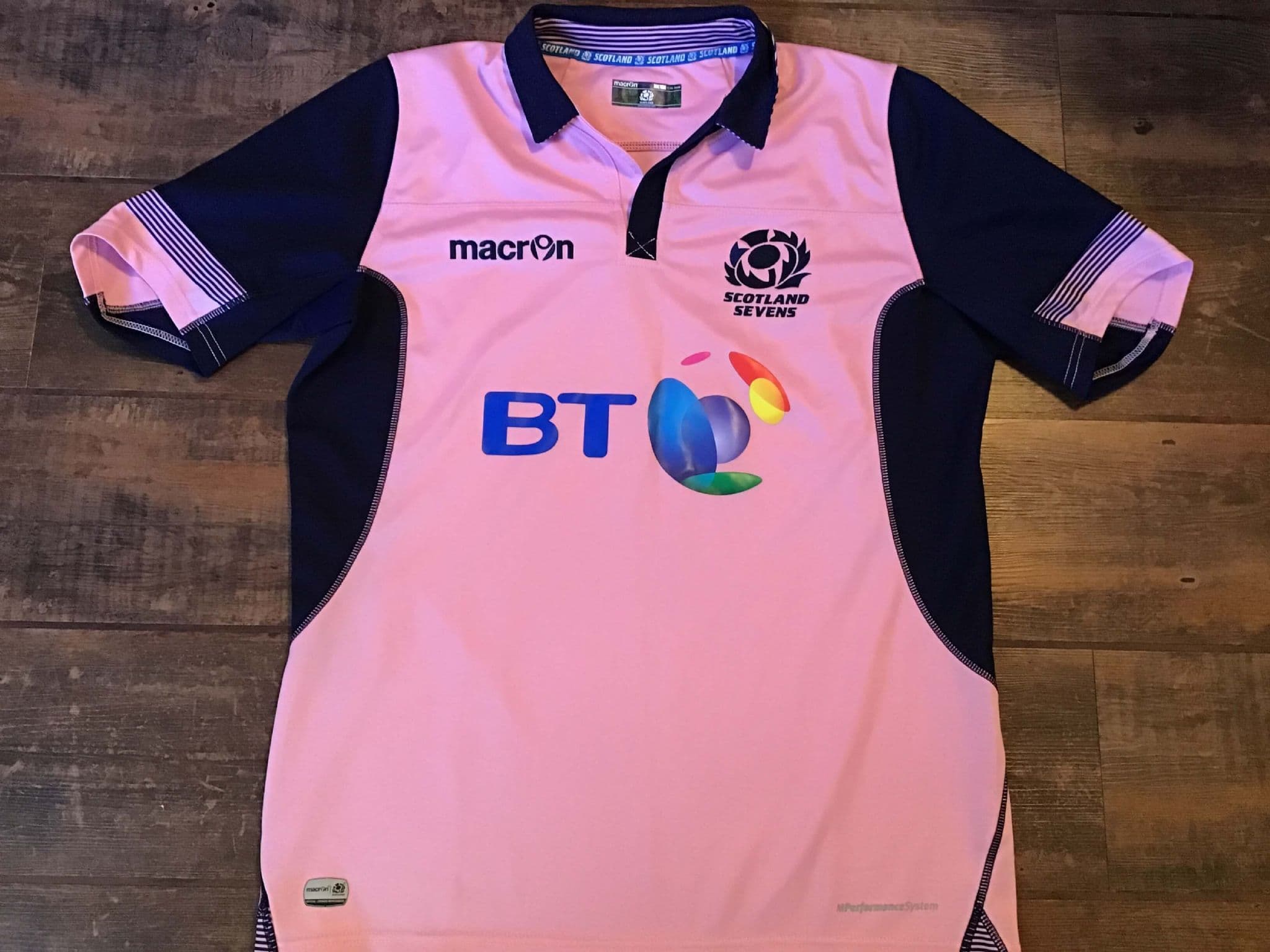 Maillot Rugby Écosse Scotland Sevens - Macron - Taille S - Bleu Marine
