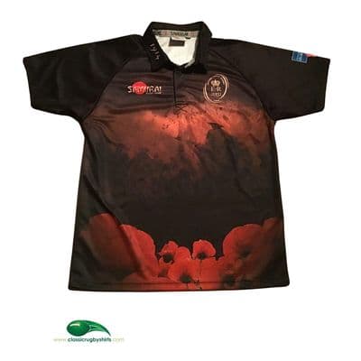 2014 British Army Rugby Union Remembrance Shirt Large