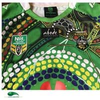 World Rugby Shirts | 2014 Canberra Raiders Indigenous Vintage Old Jerseys
