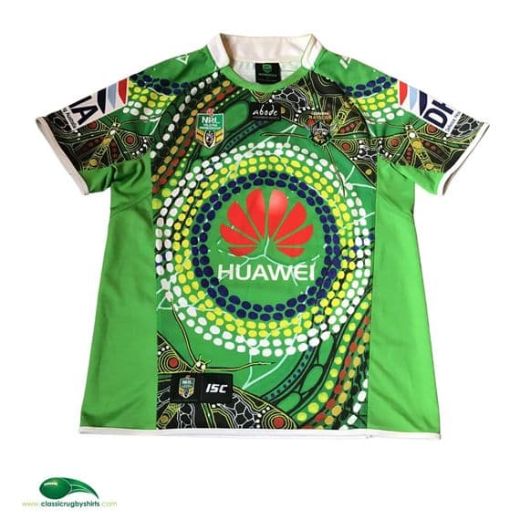 World Rugby Shirts | 2014 Canberra Raiders Indigenous Vintage Old Jerseys