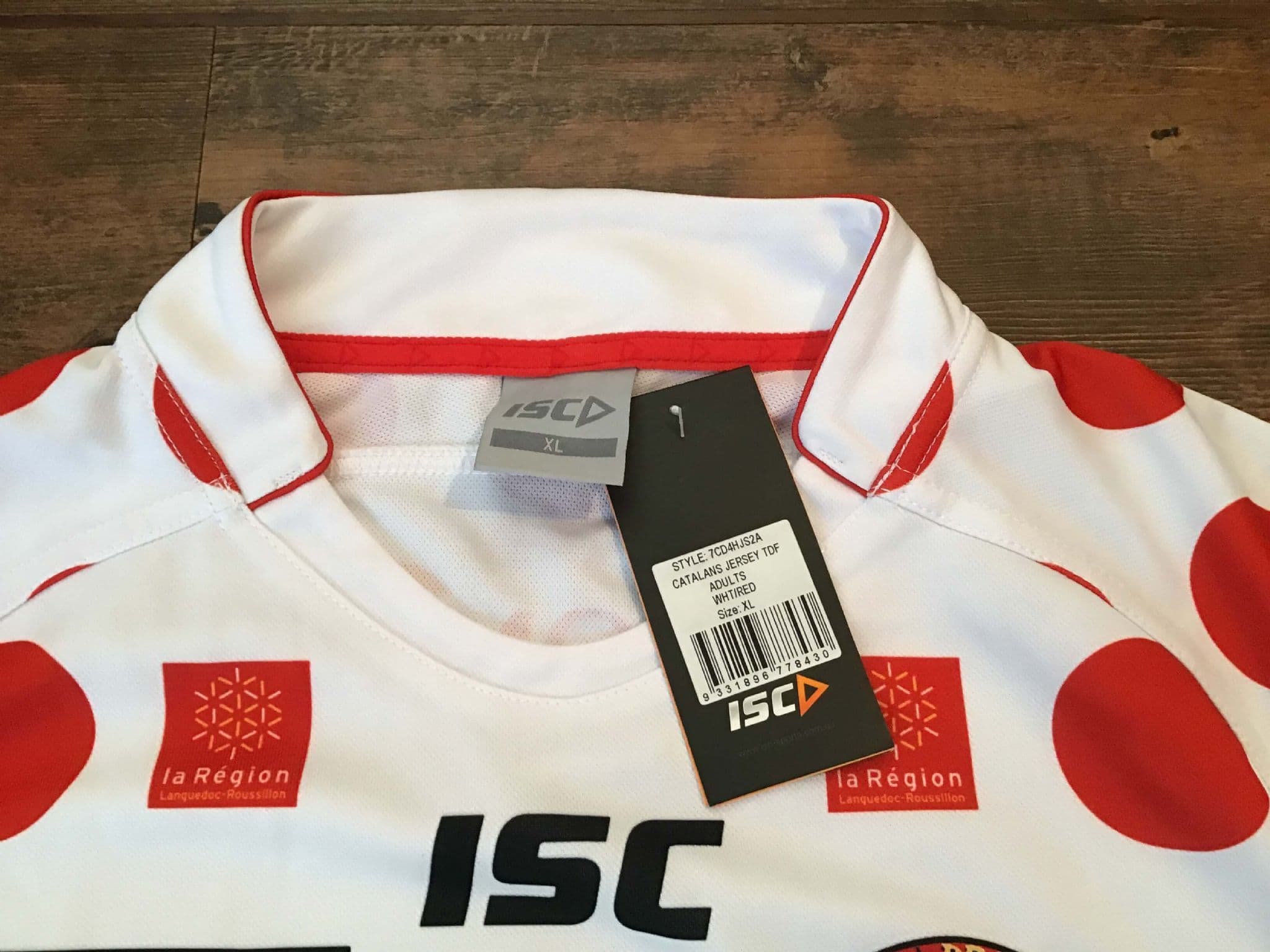 Maillot Rugby Dragons Catalans – Home ISC – Taille S – Occasion Très Bon état