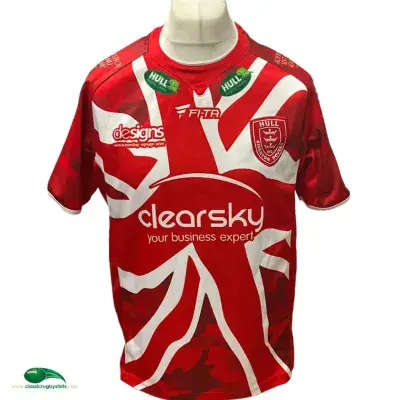2014 Hull KR Limited Edition Military Rugby League Shirt Large