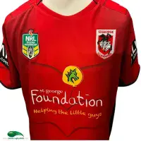 2014 St George Illawarra Dragons Classic Rugby Shirt | Old Official ISC Vintage Jersey