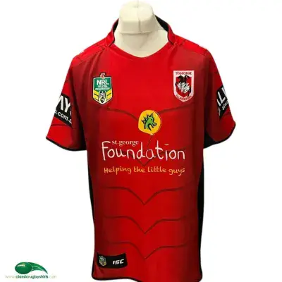 2014 St George Illawarra Dragons Charity Shield Rugby League Shirt 3XL