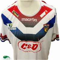 2014 Wakefield Trinity Wildcats Rugby Shirt | Old Official Macron Jersey - Vintage Classic Rugby Shirts