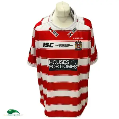 2014 Wigan Warriors BNWT World Club Challenge Rugby League Shirt 6XL