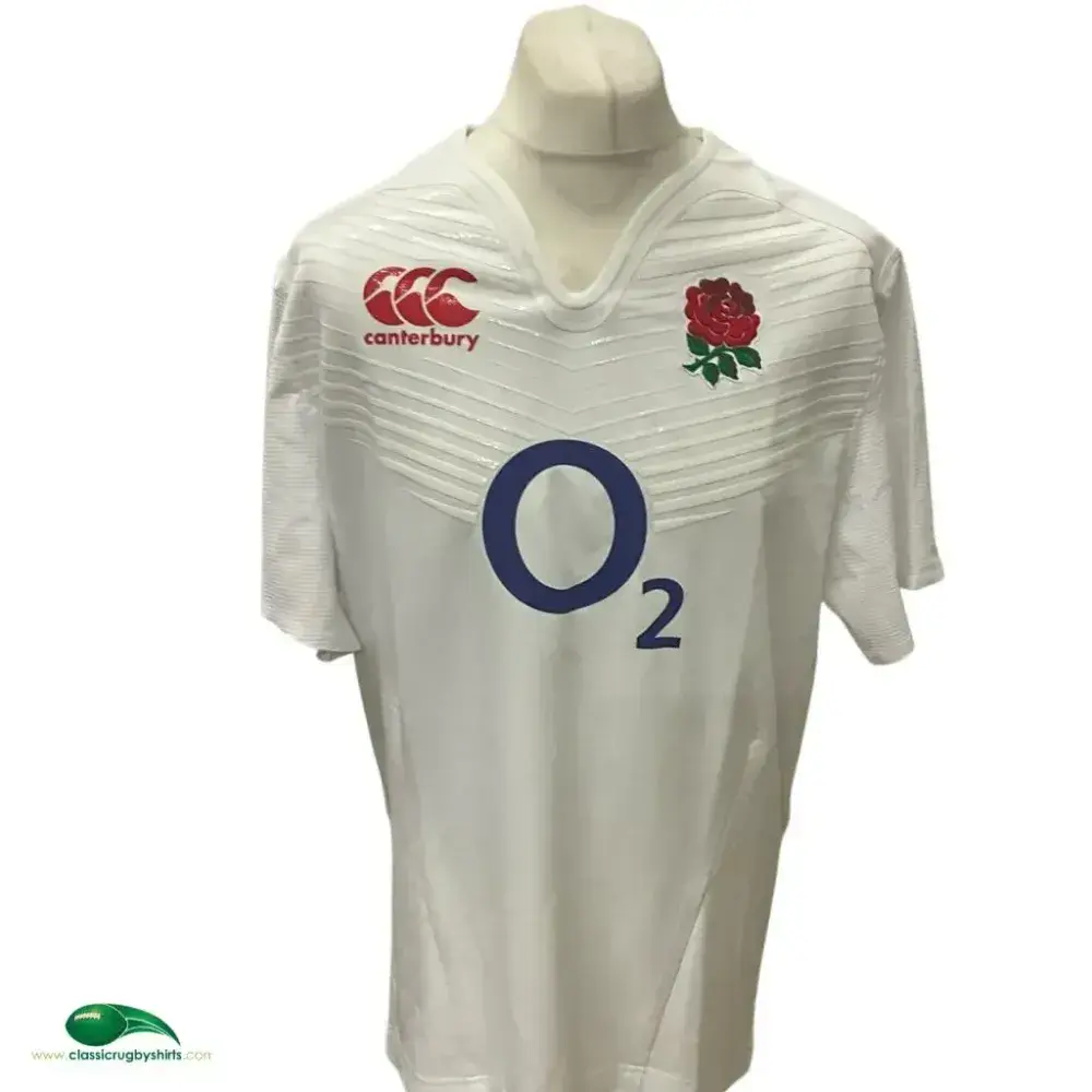 Maillot Angleterre Rugby Home Match Canterbury 2015-2016 Taille L - État Très Bon