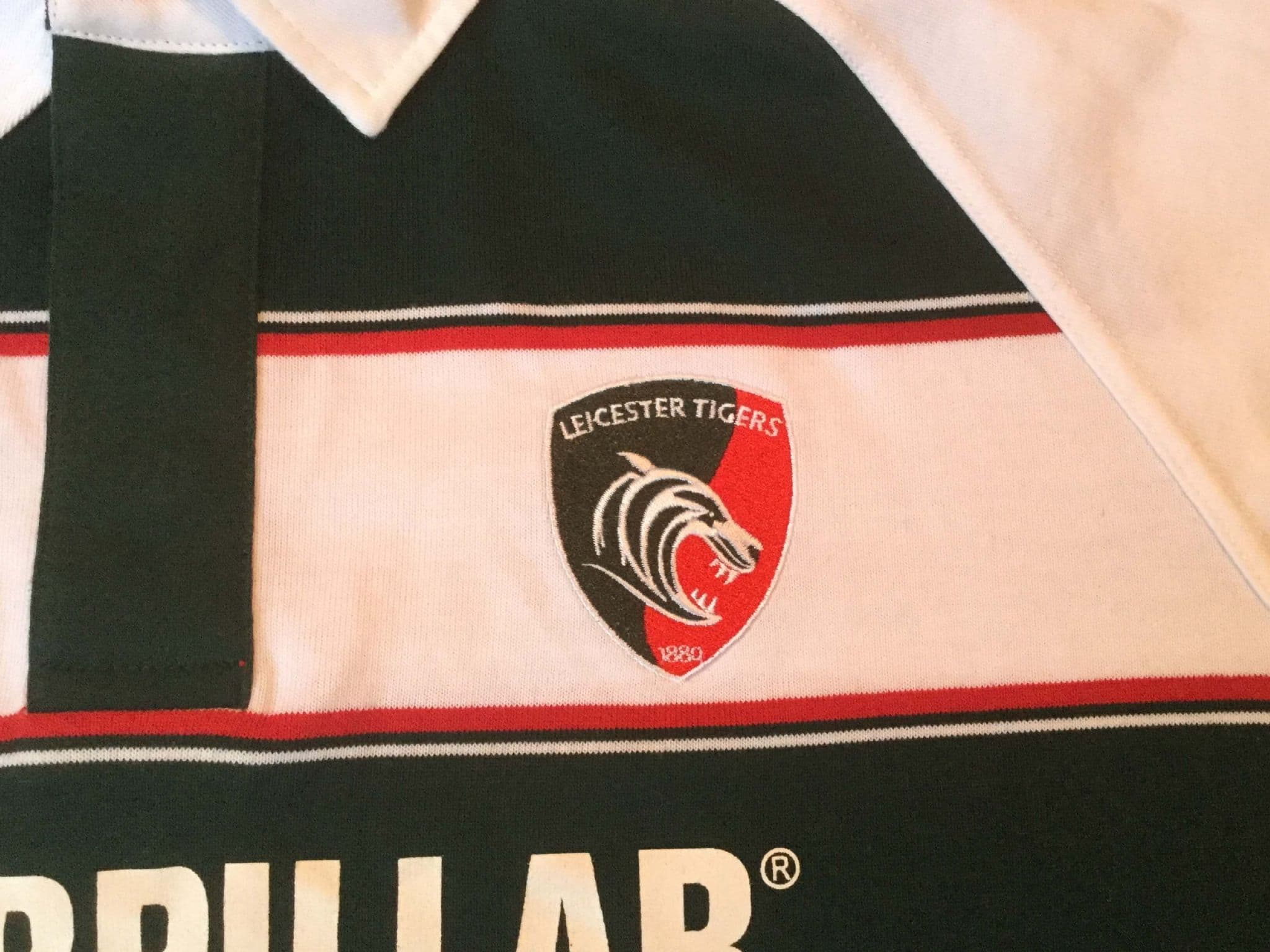 Maillot Rugby Leicester Tigers 2015 2016 Kooga Taille Originale Jeune L