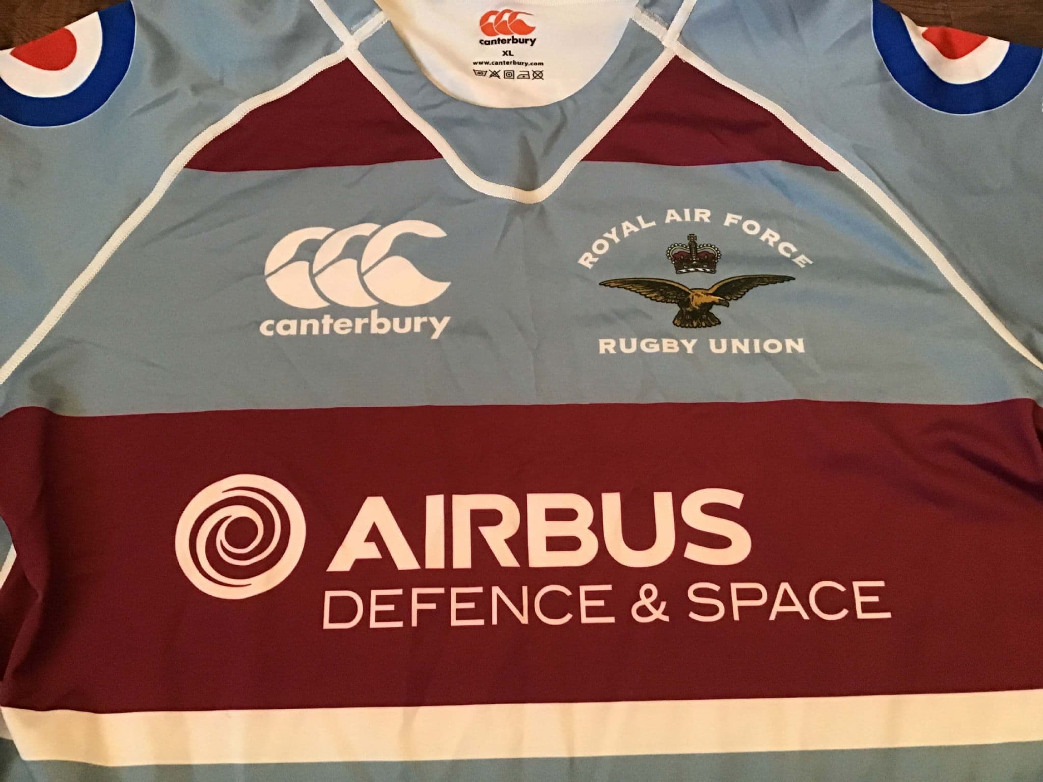 RAF BNWT New Rugby Union Shirt Large Royal Air Force