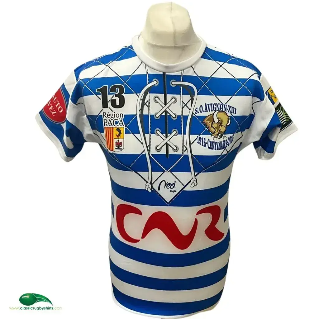 Maillot De Rugby UAV Vic-Fezensac – Neosport, Blanc, Taille XL, Vintage Porté #3