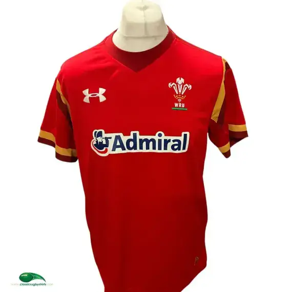 2015/16 Wales Rugby Shirt | Old Official Under Armour Jersey