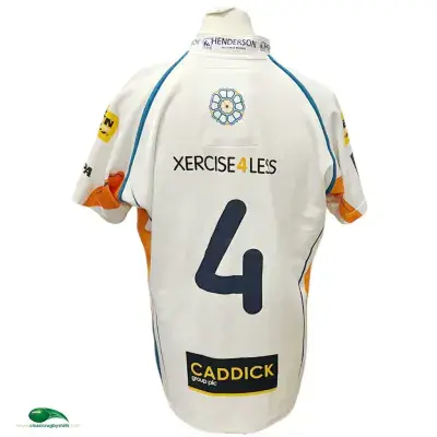 2015 2016 Yorkshire Carnegie Player Issue No 4 Away Rugby Shirt 3XL