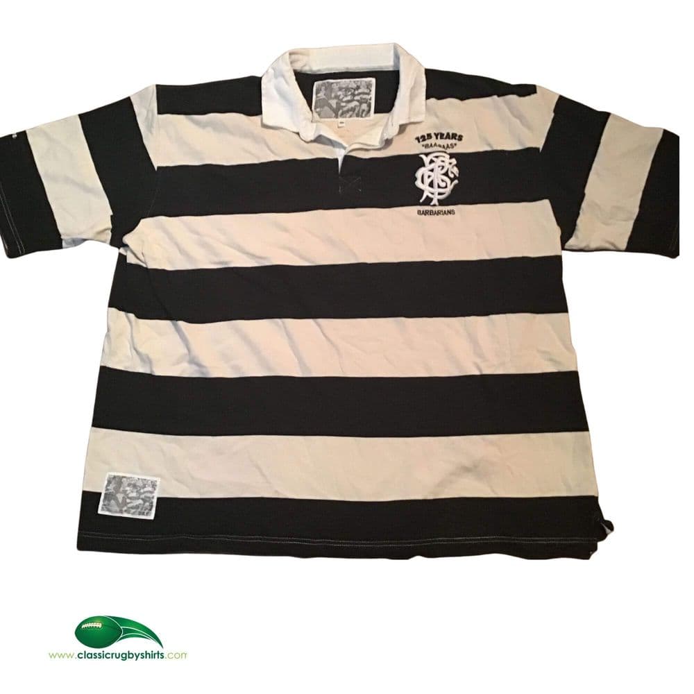 MAILLOT BARBARIANS FC ANNÉES 1990 HOME RUGBY UNION COTON